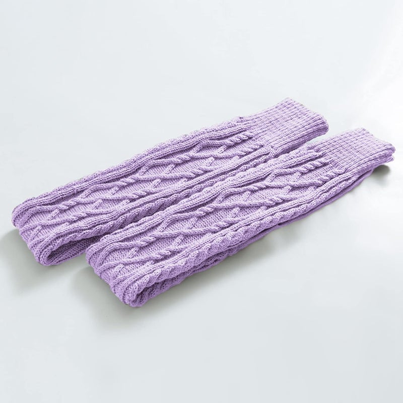 SherryDC Women's Cable Knit Thigh High Boot Socks Extra Long Winter Stockings Leg Warmers - Image 3